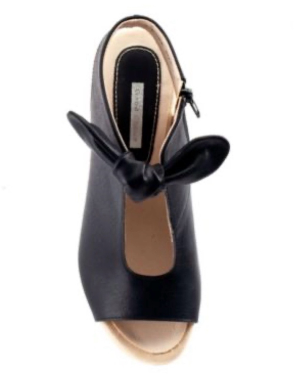 Black Bow-Accent Women's Mule Clog